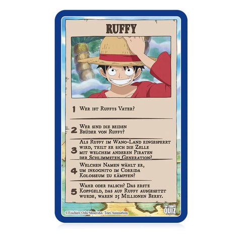 One Piece Card Game Top Trumps Quiz *German Version* - One Piece Figures