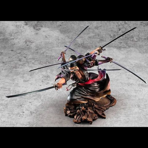 One Piece Excellent Model P.O.P PVC Statue SA-Maximum Roronoa Zoro Ver. Demon Spirit Kyuutouryuu Asura 17 Cm - One Piece Figures