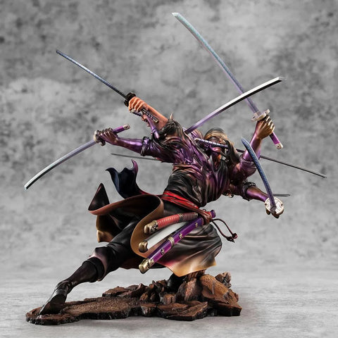 One Piece Excellent Model P.O.P PVC Statue SA-Maximum Roronoa Zoro Ver. Demon Spirit Kyuutouryuu Asura 17 Cm - One Piece Figures