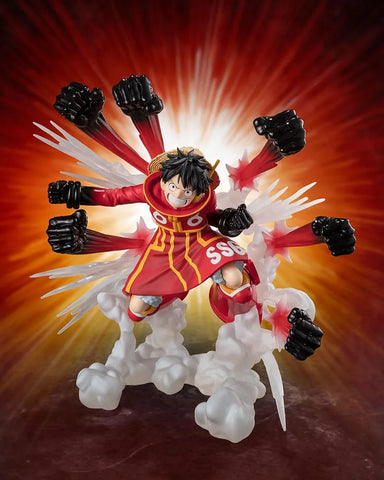 One Piece Figuarts ZERO Extra Battle PVC Statue Monkey D. Luffy -Gum Gum Hawk Gatling- 19 Cm - One Piece Figures