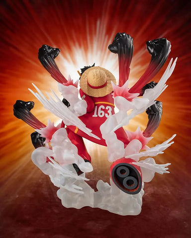 One Piece Figuarts ZERO Extra Battle PVC Statue Monkey D. Luffy -Gum Gum Hawk Gatling- 19 Cm - One Piece Figures