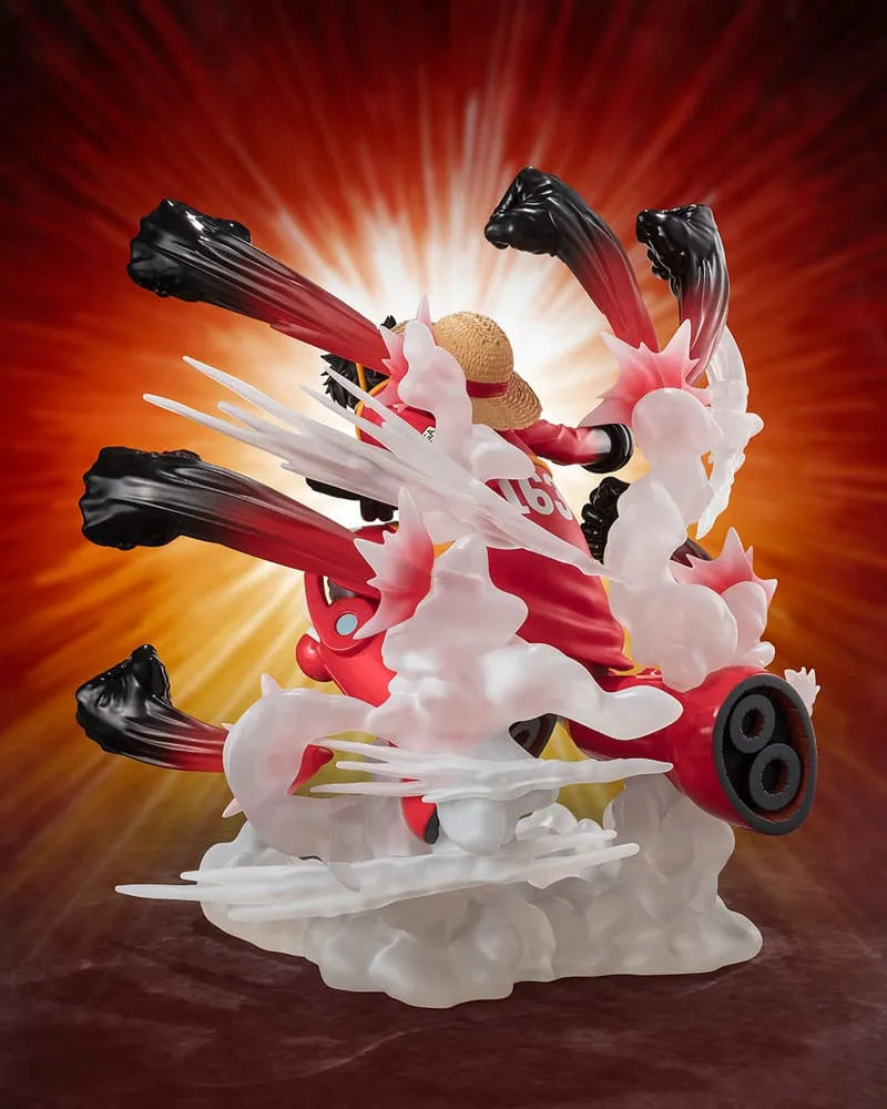One Piece Figuarts ZERO Extra Battle PVC Statue Monkey D. Luffy -Gum Gum Hawk Gatling- 19 Cm - One Piece Figures
