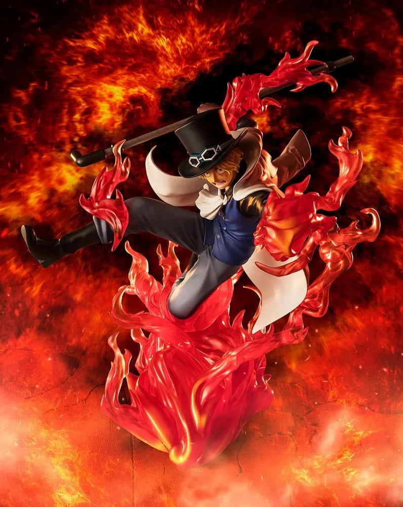 One Piece Figuarts ZERO Extra Battle PVC Statue Sabo Fire Fist Rook Check 19 Cm - One Piece Figures