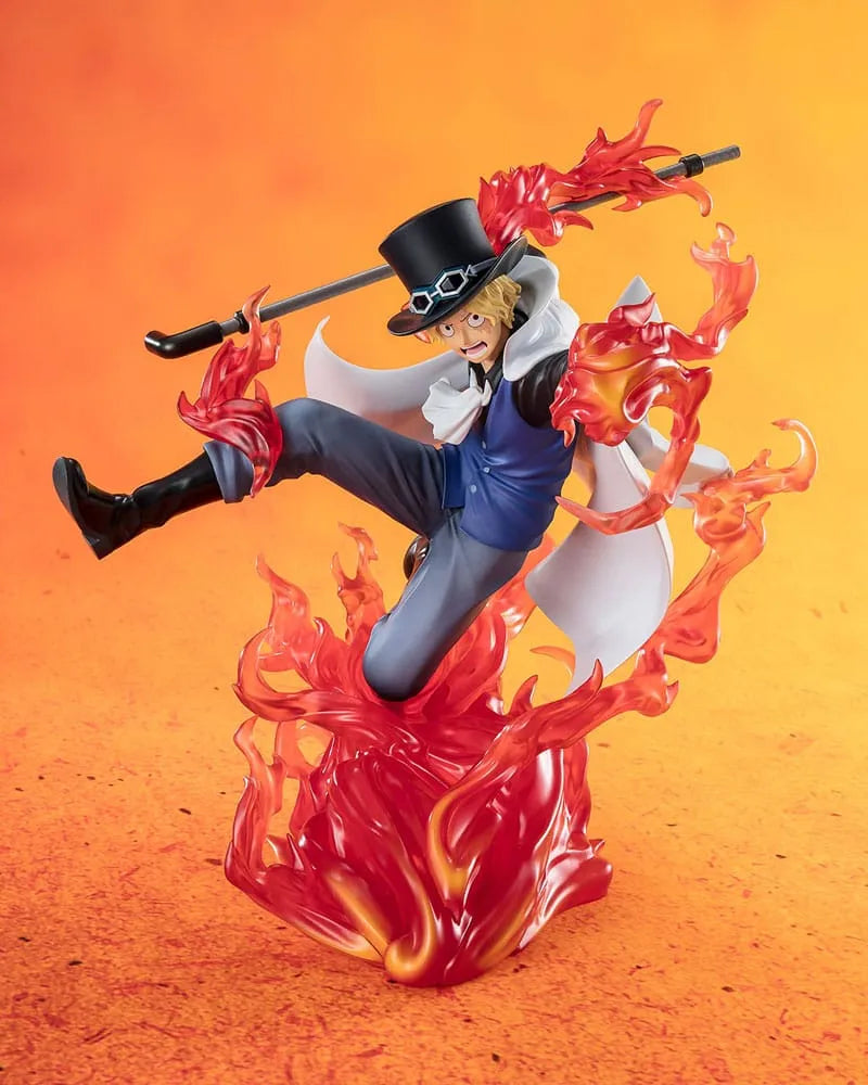 One Piece Figuarts ZERO Extra Battle PVC Statue Sabo Fire Fist Rook Check 19 Cm - One Piece Figures