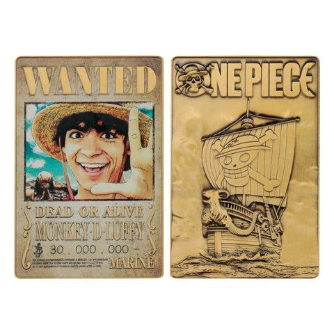 One Piece Ingot Luffy Wanted Poster Limited Edition - One Piece Figures