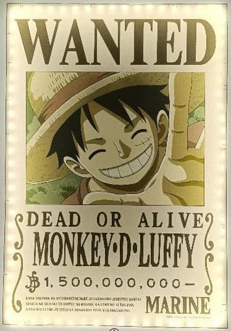 One Piece LED Wall Lamp Light Wanted Luffy 30 Cm - One Piece Figures