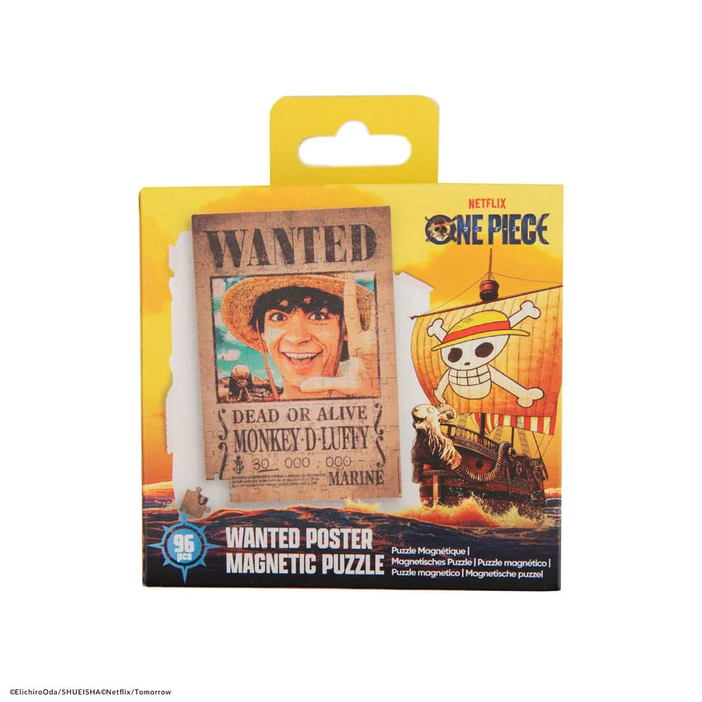 One Piece Magnetic Puzzle Wanted Luffy - One Piece Figures