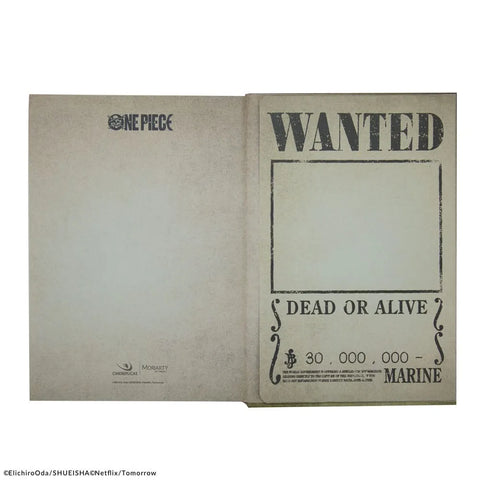 One Piece Notebook Wanted - One Piece Figures