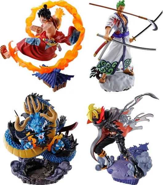 One Piece Petitrama PVC Mini Statue Logbox Re Birth Wano Kuni Vol. 1 Set 9 Cm - One Piece Figures
