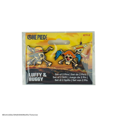 One Piece Pins 2-Pack Luffy & Buggy - One Piece Figures