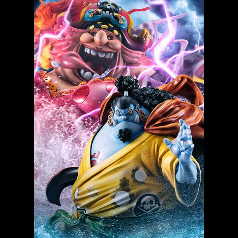 One Piece Portrait Of Pirates SA-MAXIMUM PVC Statue Knight Of The Sea Jinbe Limited Reprint 25 Cm - One Piece Figures