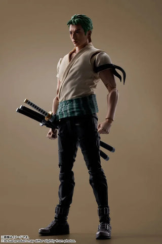 One Piece S.H. Figuarts Action Figure Roronoa Zoro (Netflix) 14 Cm - One Piece Figures