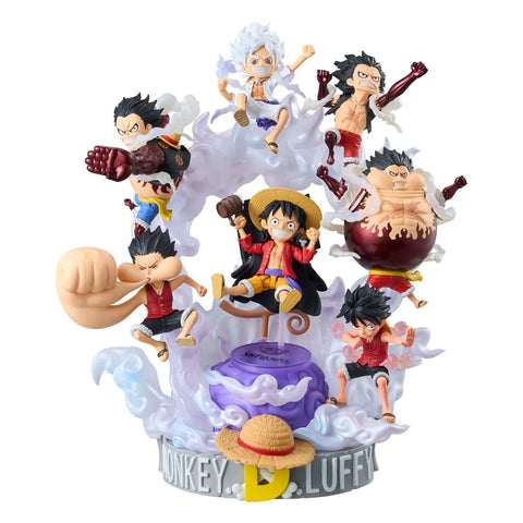 One Piece World Collactable Figures X S.H. Figuarts Action Figure Monkey D. Luffy 8 Cm - One Piece Figures