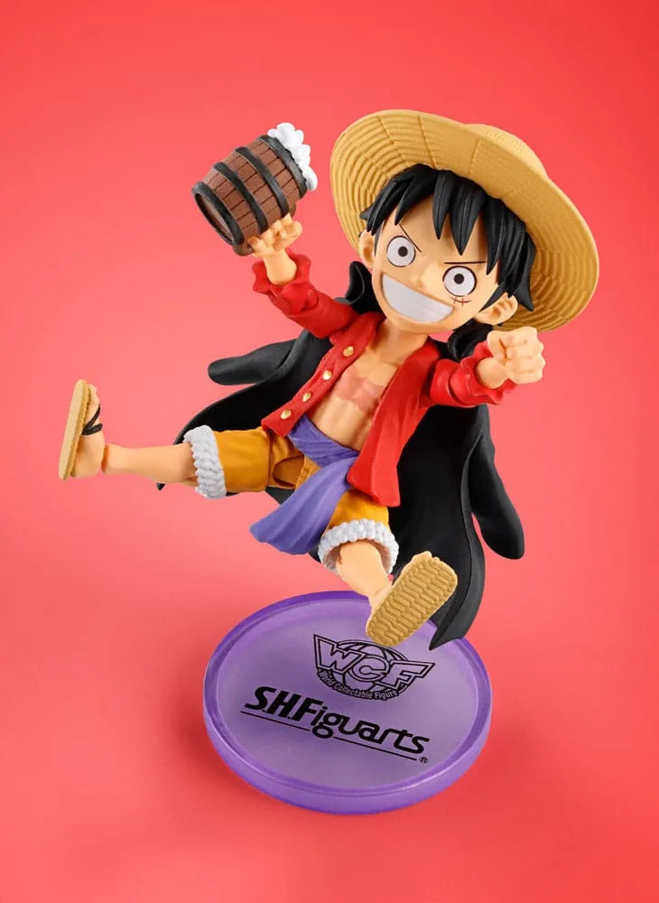 One Piece World Collactable Figures X S.H. Figuarts Action Figure Monkey D. Luffy 8 Cm - One Piece Figures