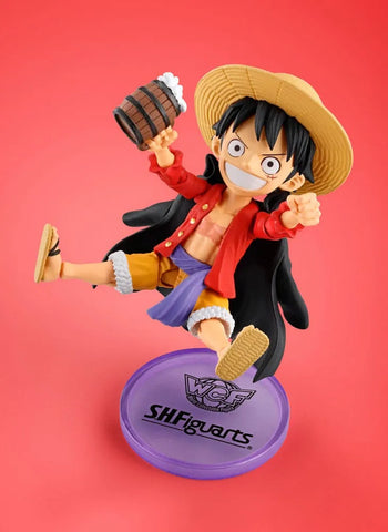 One Piece World Collactable Figures X S.H. Figuarts Action Figure Monkey D. Luffy 8 Cm - One Piece Figures